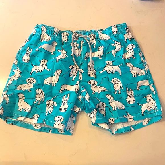 MC2 Saint Barth Mens Gustavia Happy Dog Swim Shorts - Picture 1 of 6